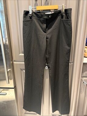 Calvin Klein Black Straight-Leg Dress Pants